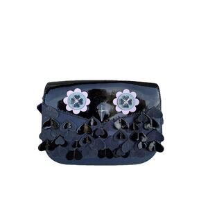 New Kate Spade Owl Zibbi Nightcap Handbag Blue Black Crossbody Purse Novelty Hoo